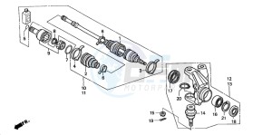 TRX350FM RANCHER 4X4S drawing KNUCKLE (2)