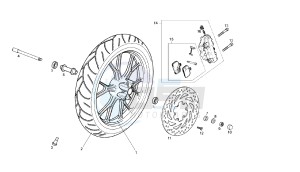 GPR - 50 CC VTHVXA00 2T drawing FRONT WHEEL