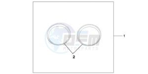 CBF600N9 France - (F / CMF) drawing METER RING