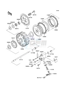 W800 EJ800ABS GB XX (EU ME A(FRICA) drawing Clutch