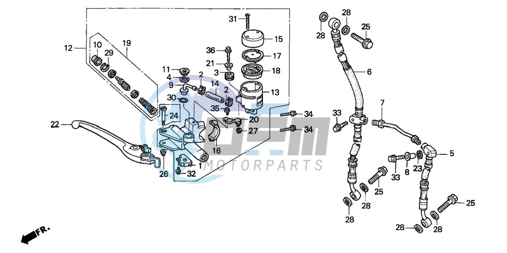 FR. BRAKE MASTER CYLINDER