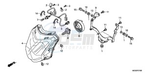 NC700XC drawing HEADLIGHT