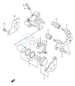 RM80 (E3-E28) drawing REAR CALIPERS