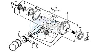 JOYRIDE 125 drawing CRANKSHAFT / PISTON / PISTON RING