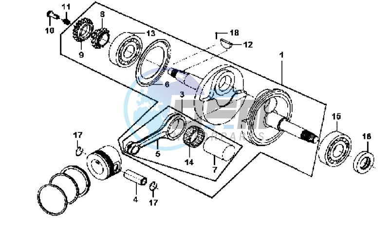 CRANKSHAFT / PISTON / PISTON RING