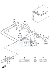 DF 9.9B drawing Tiller Handle