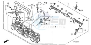 CBF1000SA Europe Direct - (ED / ABS) drawing THROTTLE BODY