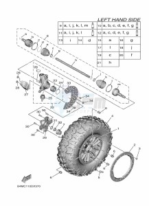 YXE1000EWS YX10ERPSN (B4MD) drawing FRONT WHEEL