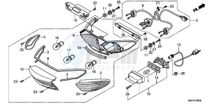 XL1000VAB drawing TAILLIGHT