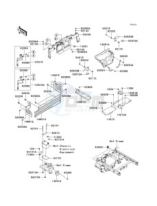 KAF 620 P [MULE 4000] (P9F-PAF) PAF drawing FRAME FITTINGS