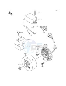 KDX 250 D [KDX250] (D1-D4) [KDX250] drawing GENERATOR