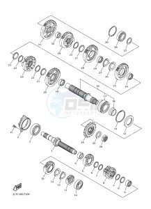 YZF-R1 998 R1 (2CRJ 2CRK) drawing TRANSMISSION