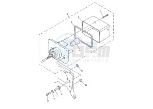 YZF R7 OW02 750 drawing TAILLIGHT