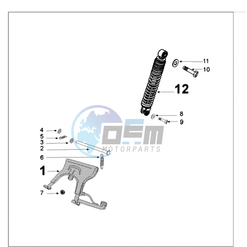 REAR SHOCK AND STAND