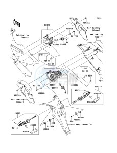 ER-6f ABS EX650D9F GB XX (EU ME A(FRICA) drawing Turn Signals