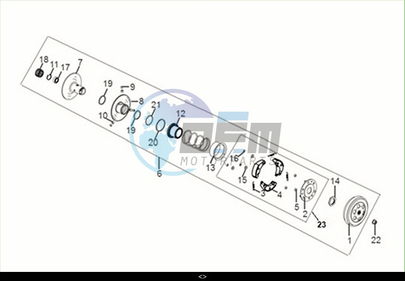 DRIVEN PULLEY ASSY