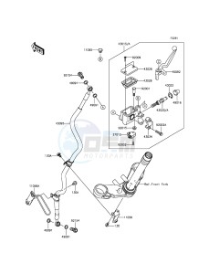 NINJA_300 EX300AFF XX (EU ME A(FRICA) drawing Front Master Cylinder