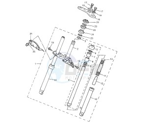 PW 50 drawing FRONT FORK