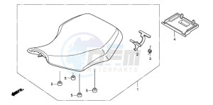 TRX420FM FOURTRAX drawing SEAT