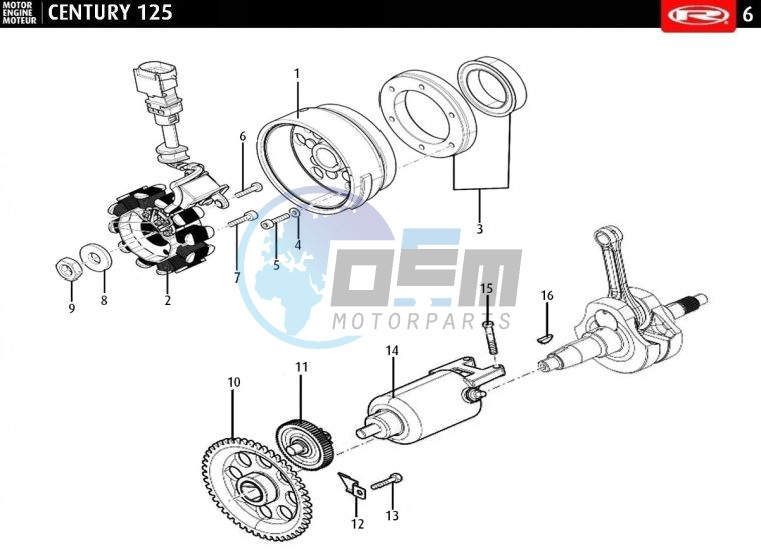 MAGNETIC  - FLYWHEEL - START ENGINE