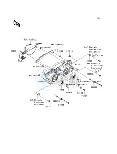 ZX 1000 E [NINJA ZX-10R] (E8F-E9FA) 0E9FA drawing HEADLIGHT-- S- -