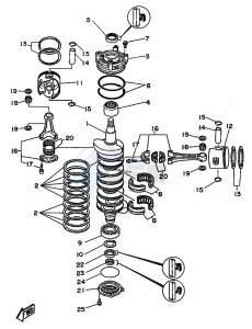 225B drawing CRANKSHAFT--PISTON