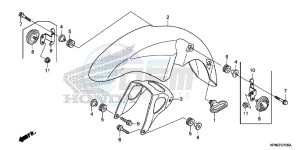 GLR1251WHH UK - (E) drawing FRONT FENDER