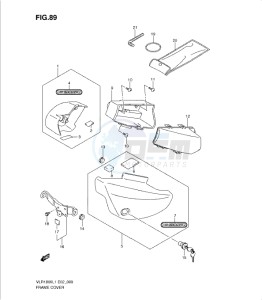 VLR1800 drawing FRAME COVER (VLR1800TL1 E2)