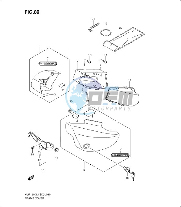 FRAME COVER (VLR1800TL1 E2)