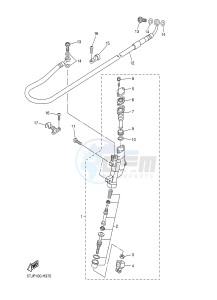 WR450F (1DXK) drawing REAR MASTER CYLINDER