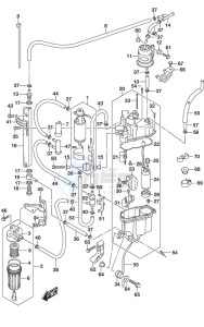 DF 250 drawing Fuel Pump/Fuel Vapor Separator