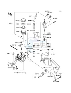 VERSYS KLE650B8F GB XX (EU ME A(FRICA) drawing Rear Master Cylinder