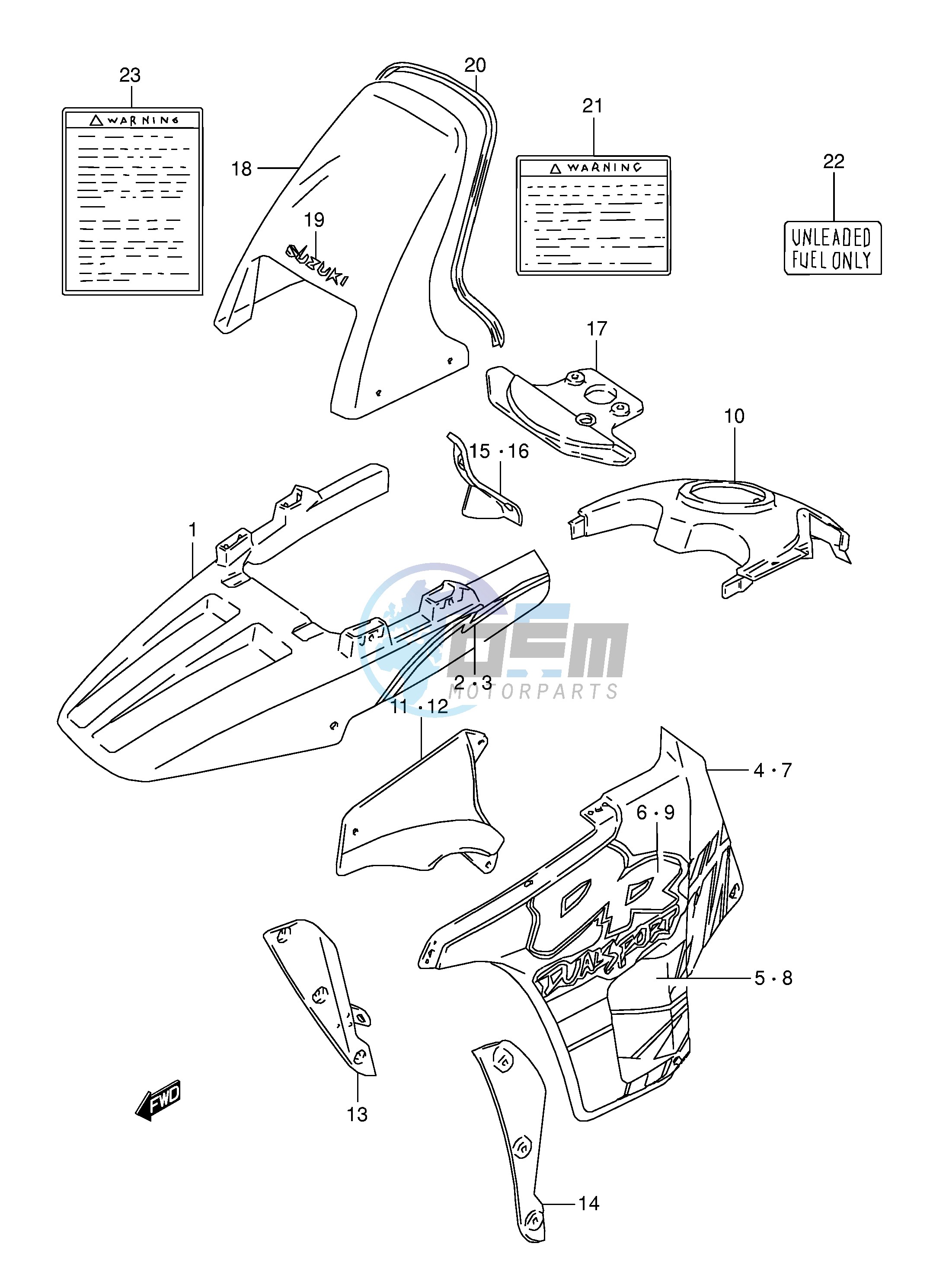 COWLING BODY (MODEL N)