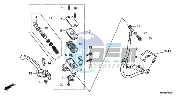 FRONT BRAKE MASTER CYLINDER