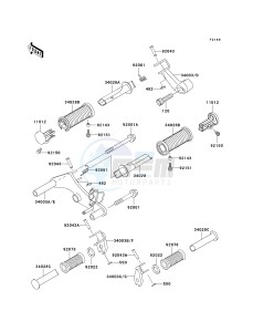 EN 500 C [VULCAN 500 LTD] (C6F-C9F) C6F drawing FOOTRESTS