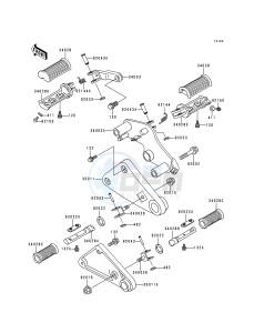 EN 500 A [VULCAN 500] (A1-D5) [VULCAN 500] drawing FOOTRESTS