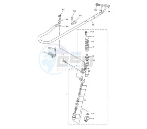 YZ F 450 drawing REAR MASTER CYLINDER