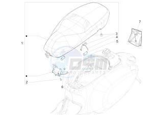 Primavera 150 4T 3V iGET ABS (EMEA) drawing Saddle/seats