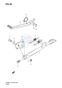 DL650 (E3-E28) V-Strom drawing STAND