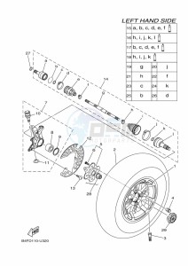 YFM700FWAD GRIZZLY 700 EPS (BDEF) drawing FRONT WHEEL