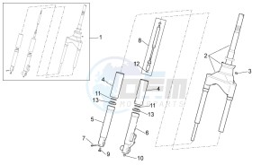 Scarabeo 50 2t drawing Front fork I