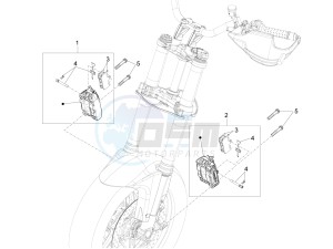 CAPONORD 1200 RALLY E3 ABS (NAFTA) drawing Front brake caliper