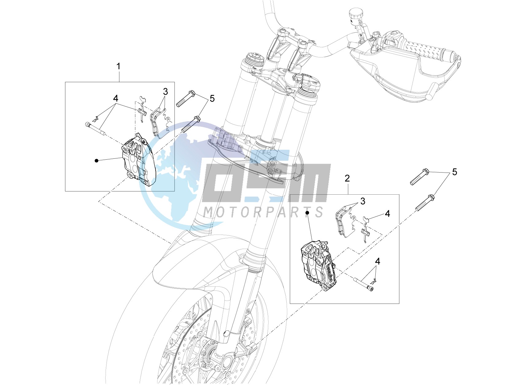 Front brake caliper