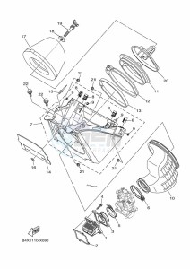 YZ125 (B4XJ) drawing INTAKE