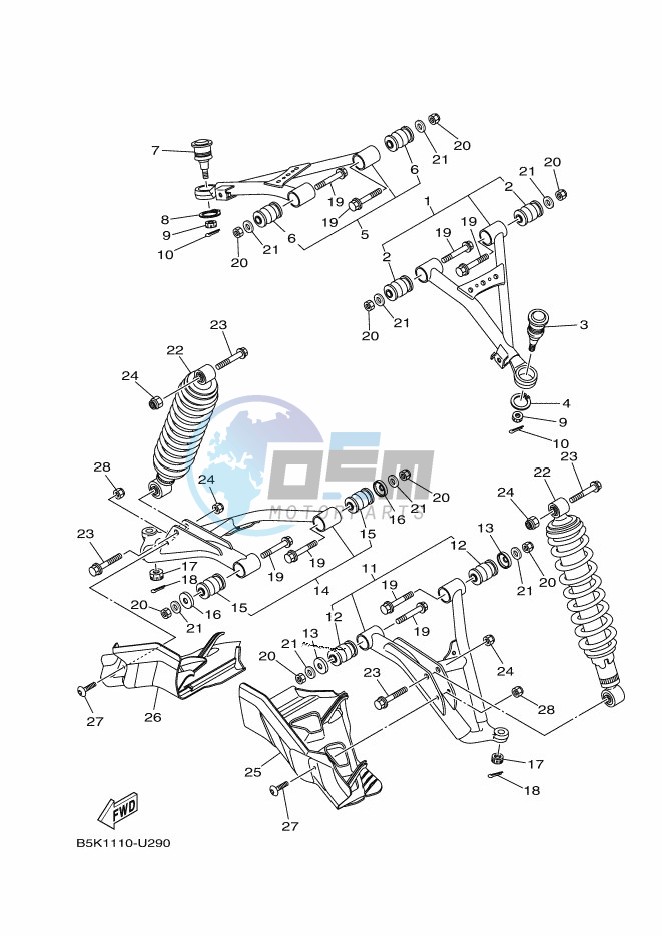 FRONT SUSPENSION & WHEEL