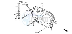 NT650V drawing RIGHT CRANKCASE COVER