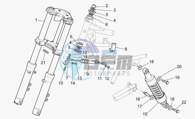 F.fork-r.shock absorber