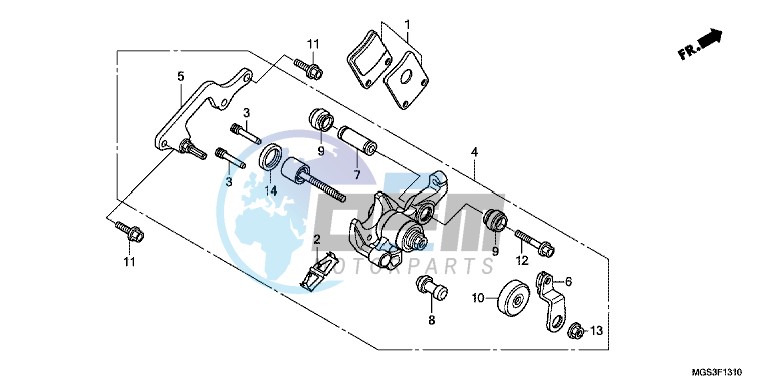 PARKING BRAKE CALIPER