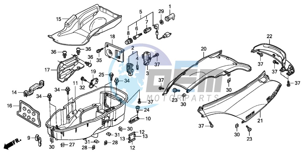 BODY COVER/LUGGAGE BOX (FES1253-5)(FES1503-5)