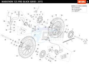 MARATHON-125-PRO-BLACK-SERIES drawing WHEELS - BRAKES